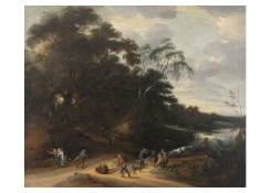 Work 1196: Wooded River Landscape