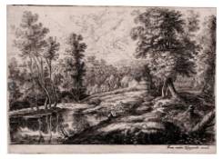 prints CB:1199 Landscape with Lake and Round Tower