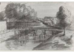 Work 579: Wooden Bridge over a River