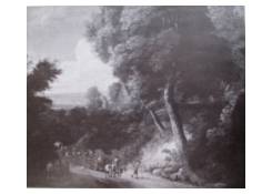 Work 141: Road at Forest Edge with Peasants 
