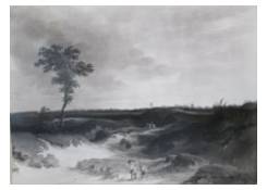Work 146: A Distant Landscape with Sand Dunes