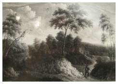 Work 151: Landscape with Cottages and Sunken Road