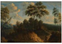 Work 151: Landscape with Cottages and Sunken Road