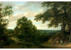 Wooded Landscape with Distant View