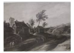 Work 338: Landscape with Hamlet and Sunken Road