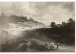 Work 241: Travellers on a Sandy Road 