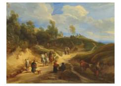 paintings CB:270 Undulating Landscape Scene with Travellers 