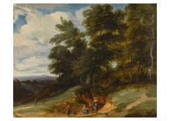 paintings CB:28 A Wooded Landscape with Peasants Resting