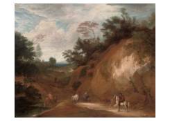Work 292: Landscape with a Rider watering a Horse at a Stream