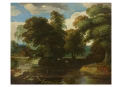 paintings CB:302 A Sportman Shooting Ducks near a Stream