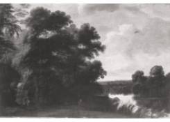 Work 30: Travellers on a Path near a Pond