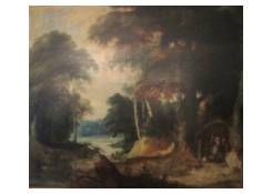 paintings CB:358 Wooded Landscape with Saint Anthony