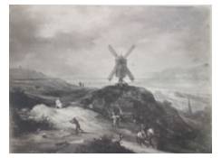 paintings CB:364 Distant View with Windmill