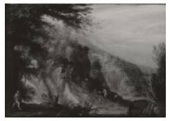 Work 464: Hilly Landscape with Human and Animal Figures