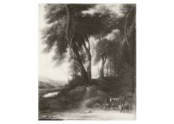 Work 471: Wooded Landscape with Herdsman and Cattle