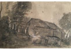 Work 540: Farm behind a Bank