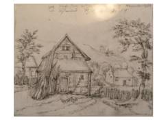 drawings CB:542 Landscape with Cottages