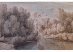 drawings CB:544 Landscape with River and Wood