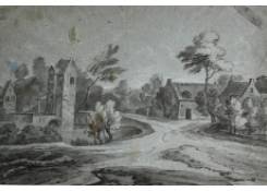 Work 548: Road crossing a Village