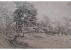 Work 569: Woody Landscape with Road 
