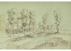 drawings CB:593 Landscape with Very High Trees