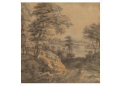 drawings CB:597 Wooded Landscape with Road