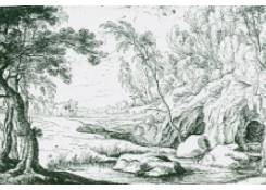 Wooded Landscape with Rocks and River