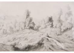 Work 626: Landscape with Cottage on Wooded Dunes