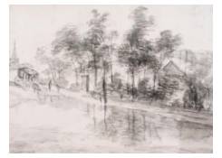 Work 628: Landscape with Carriage and Trees