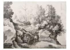 drawings CB:645 Wooded Landscape