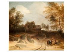 paintings CB:69 Landscape with Conversing Men and Cottage