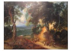 paintings CB:76 The Soignes Forest with Market Vendors
