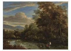 Work 808: Wooded River Landscape