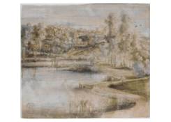 drawings CB:844 Wooded Landscape with a Lake