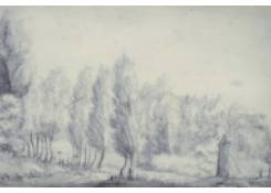 Work 847: Avenue with Poplars, a Castle (?) in the Background