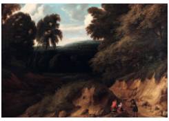 Work 864: Sportsman conversing with Travellers on a Path