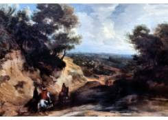 Work 899: Landscape with Sunken Road and Horsemen