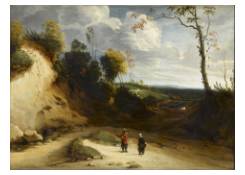 paintings CB:95 Landscape with Sandy Escarpment and a Peasant Couple